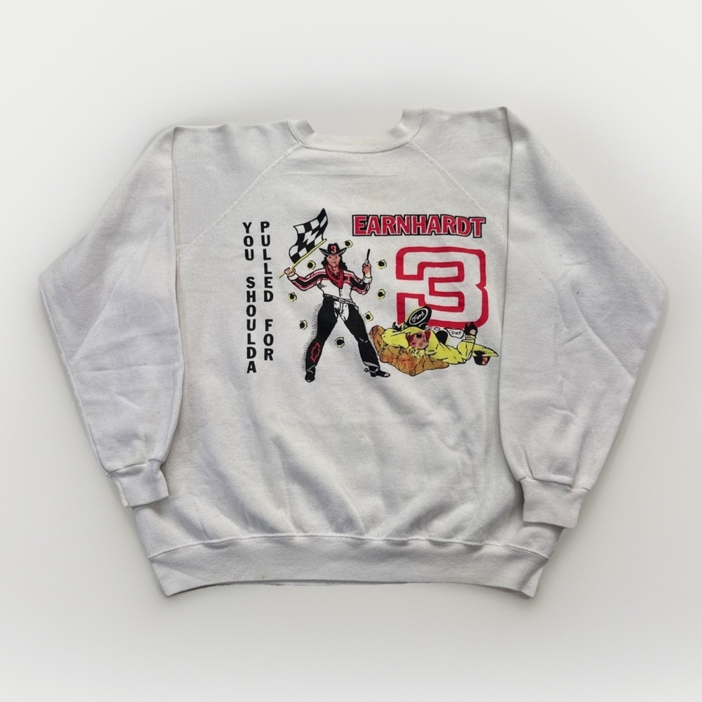 Vintage Dale Earnhardt Sweatshirt‎ Mens M NASCAR 90s Crewneck Pullover